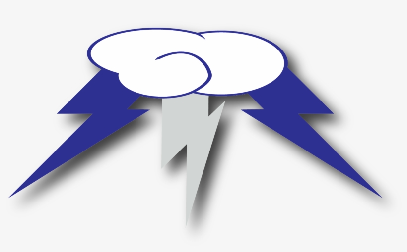 Blue Lightning Bolt Clipart - Blue Lightning Bolt Cutie Mark, transparent png download