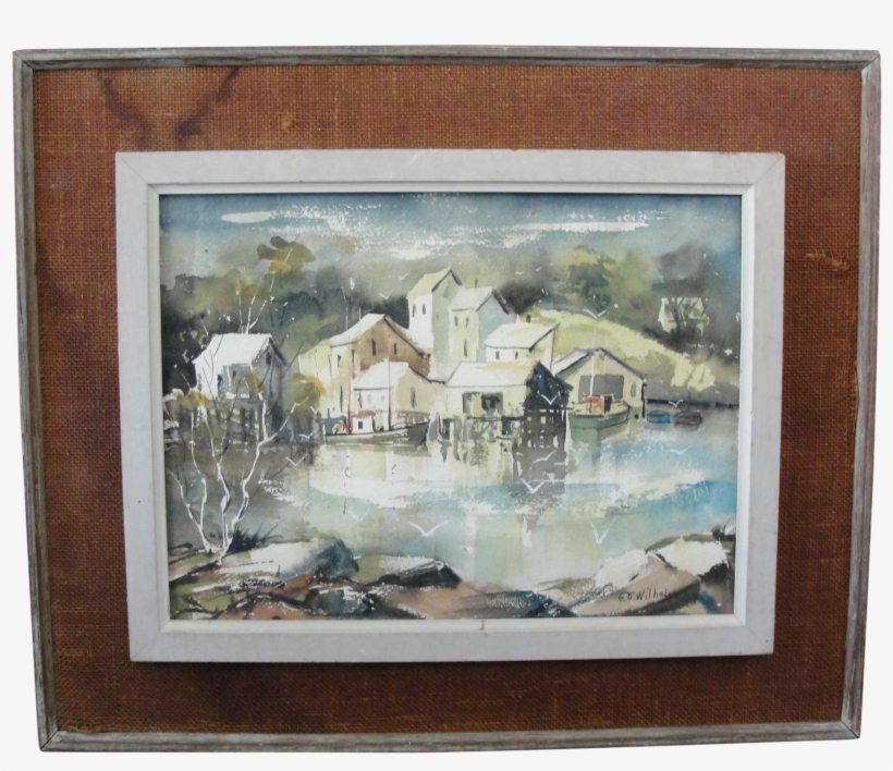 Vintage M - Watercolor Painting, transparent png download