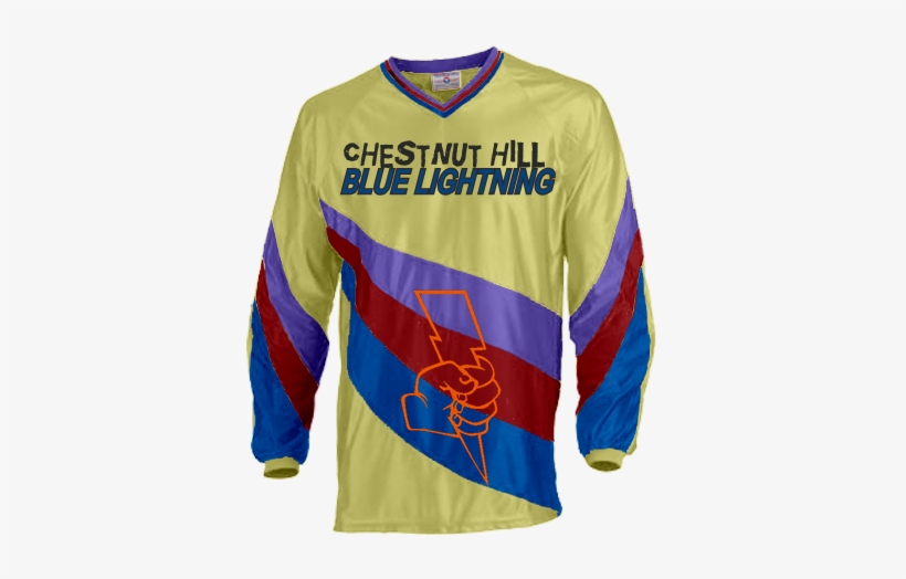 Chestnut Hill Blue Lightning - Long-sleeved T-shirt, transparent png download