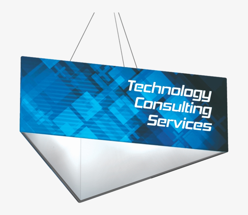 Formulate Master Hanging Overhead Structure Triangle - 14ft X 4ft Formulate Triangle Hanging Banner Display, transparent png download
