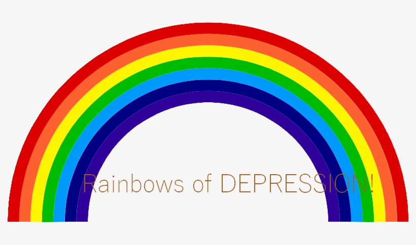 Rainbows Of Depression - Many Colors Are In A Rainbow, transparent png download
