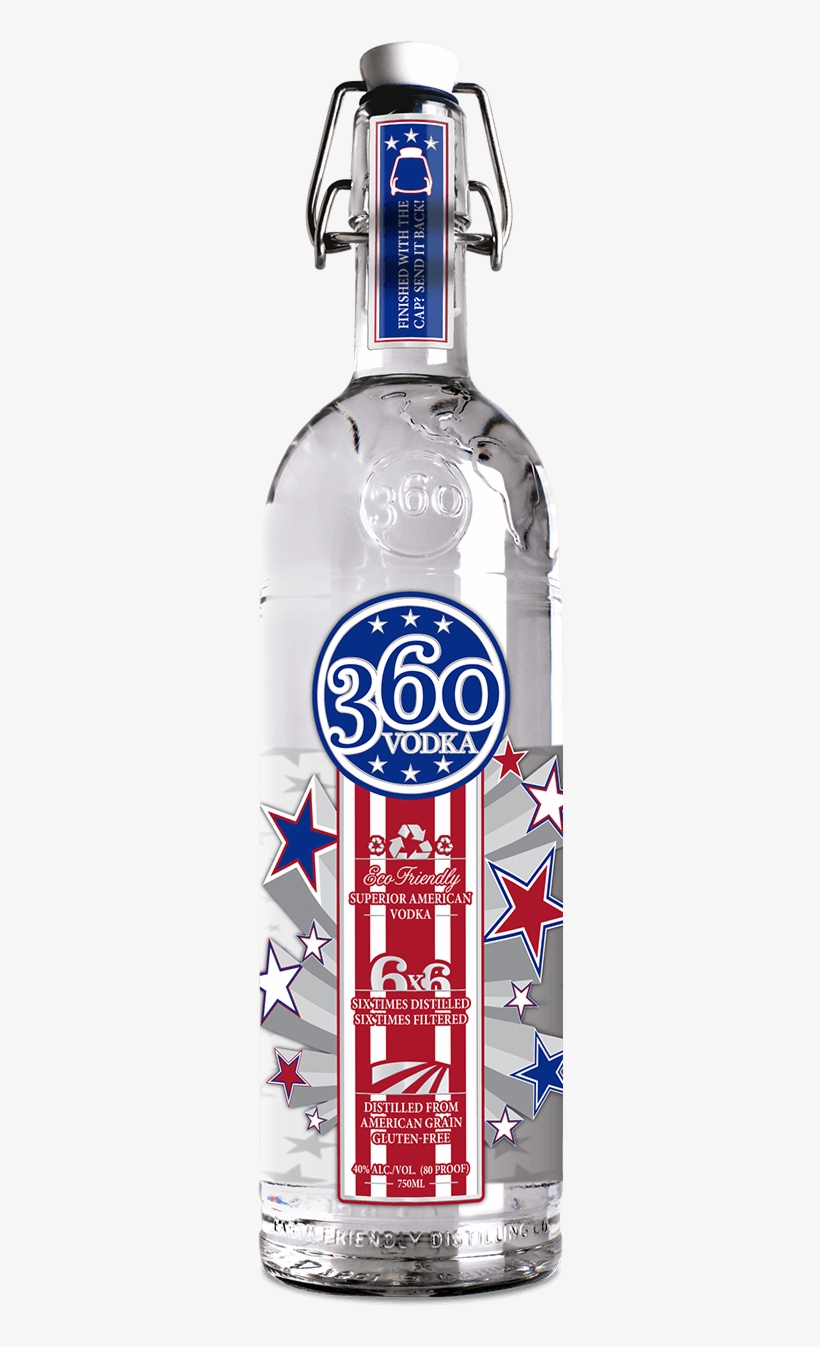 360 Vodka Is Known For Being Green, But It's Red, White, - 360 Vodka Blueberry, transparent png download