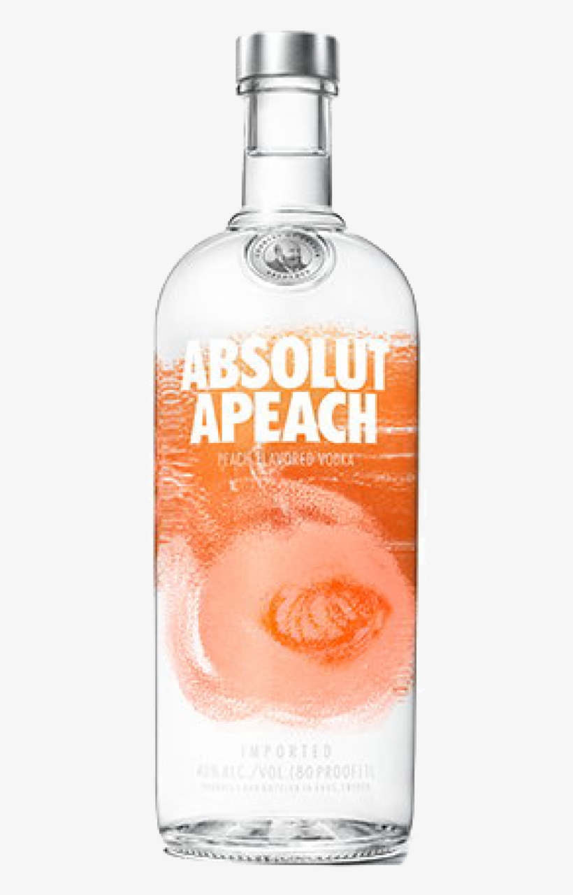Absolut Vodka Apeach 40% Vol - Vodka Absolut Apeach, transparent png download