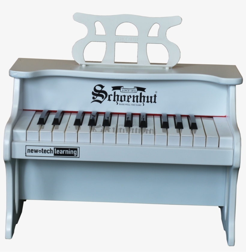 Schoenhut 25 Key Digital Table Top Piano White - Electric Piano, transparent png download
