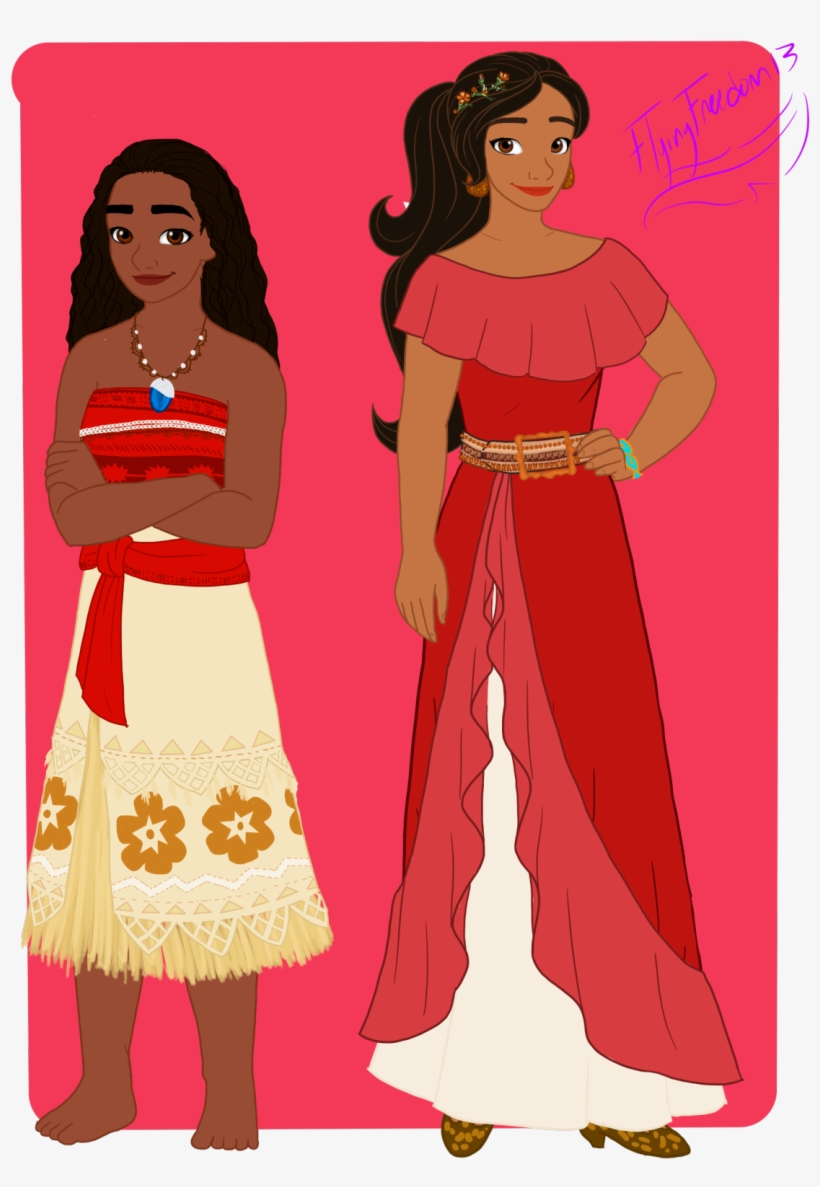 “my First Drawing Of Elena Of Avalor And Not My First - Girl, transparent png download