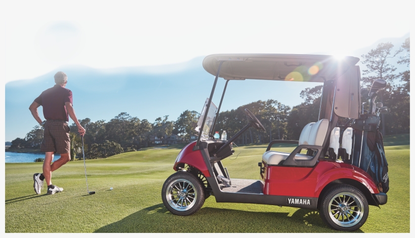 Golfer - Golf Cart, transparent png download