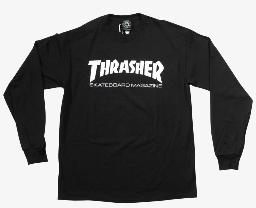 Thrasher Skate Mag Long Sleeve Tee - T-shirt, transparent png download