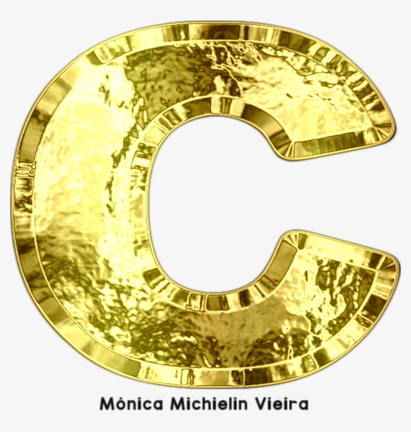 Alfabeto Com Textura De Ouro Em Formato Png - Emblem, transparent png download