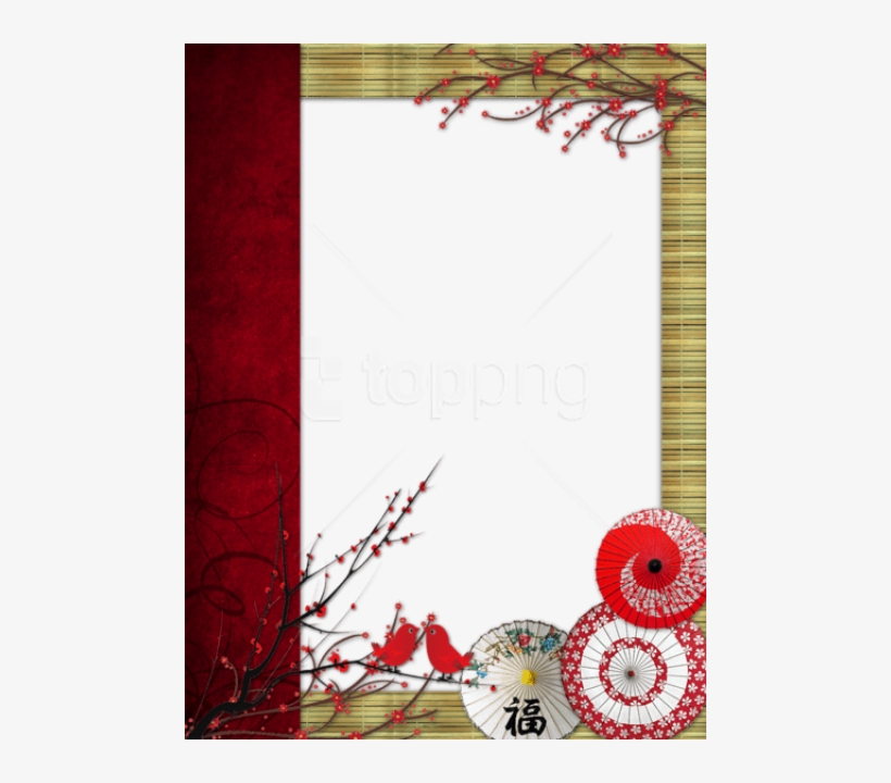 Free Png Best Stock Photos Japanese Stylephoto Frame - Japanese Borders And Frames, transparent png download