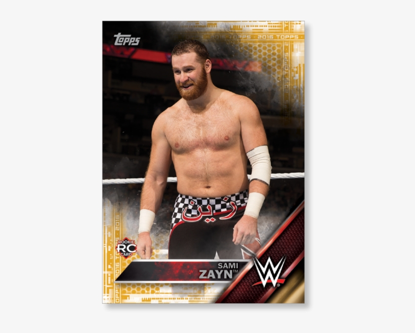 Sami Zayn 2016 Topps Wwe Now, Then And Forever Base - Professional Wrestling, transparent png download