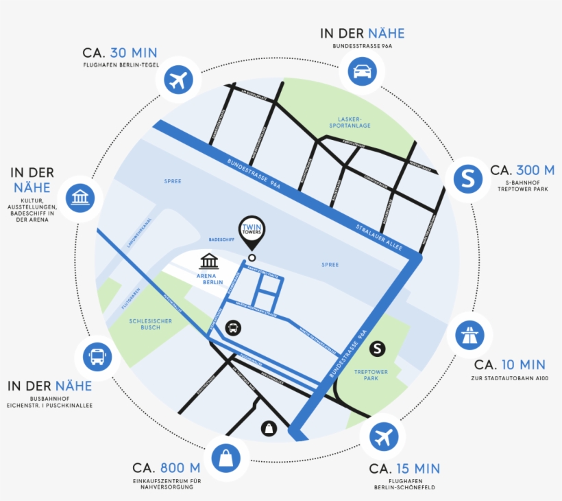 Nah- Und Fernverkehrsanbindung - Circle, transparent png download