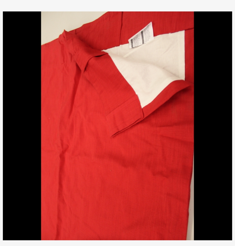 Plain Red Curtains X1 Pair - Stitch, transparent png download