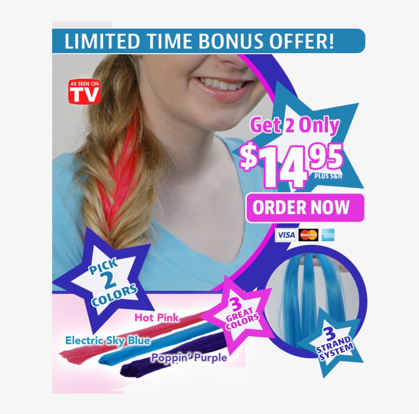 Luscious Locks Original Hair Ponytail Extensions And - Photo Caption, transparent png download