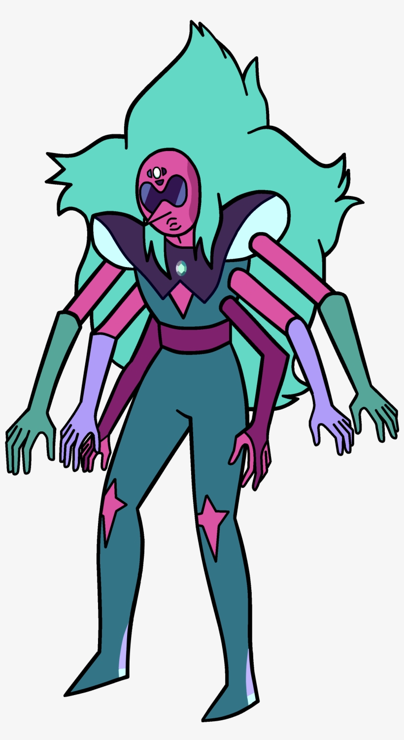 1896 X 3276 2 - All Three Crystal Gems Fused, transparent png download