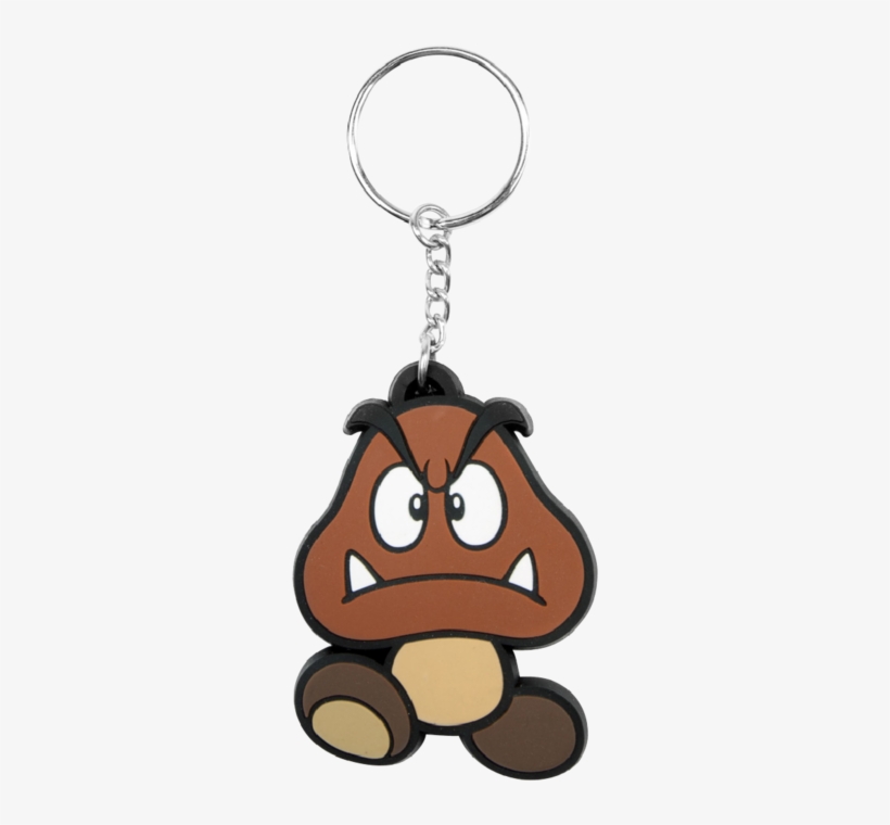 Goomba Rubber Keychain - Design Porte Clés, transparent png download