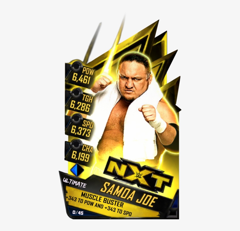 19 Wrestlemania34 Spring Supercard Samoajoe S3 14 Wrestlemania33 - Wwe Supercard Nxt Cards, transparent png download