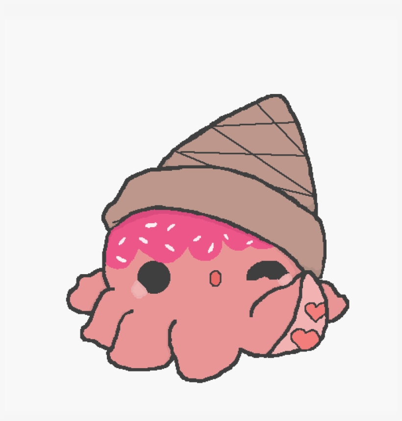 1000 X 1000 5 - Kawaii Octopus Png, transparent png download