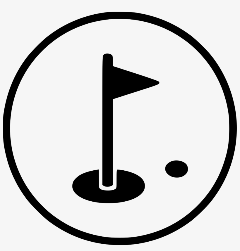 Golf Hole Flag Aim Comments - Circle, transparent png download