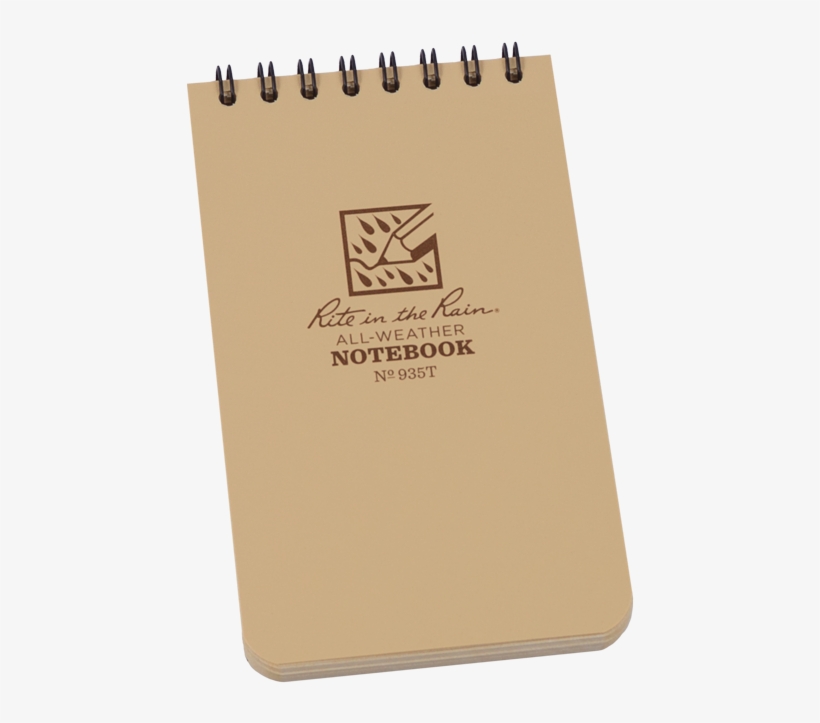 Rite In The Rain Tan Top Spiral Waterproof Notebook - Rite In The Rain Pocket Notebook, transparent png download