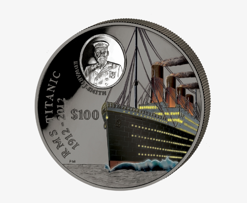 100 $ Titanic 1 Kg Ag - Titanic 1 Kg Silber, transparent png download