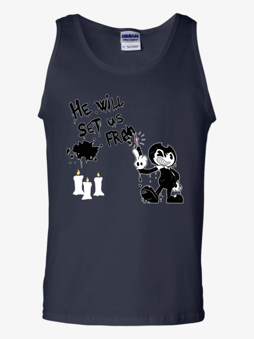 He Will Set Us Free Bendy And The Ink Machine T Shirt - Shirt, transparent png download