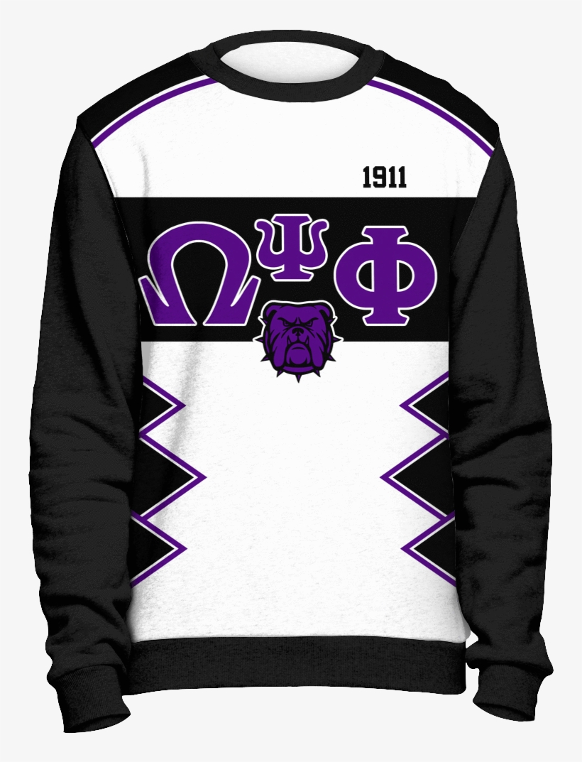 Omega Psi Phi Initials And Year Black Sweatshirt Unique - Kappa Alpha Psi Christmas, transparent png download