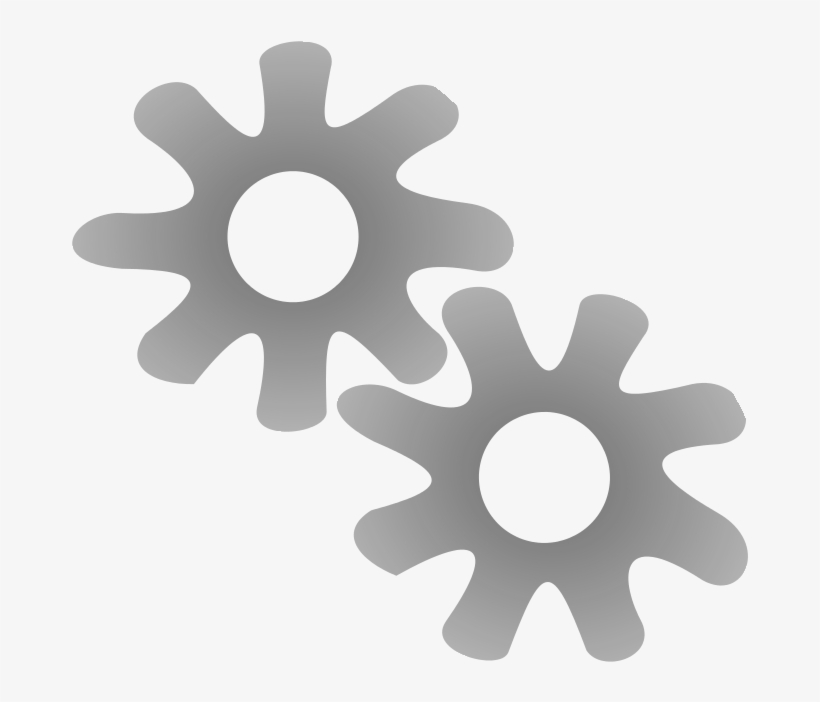 File - Icon-gears - Svg - Cross, transparent png download