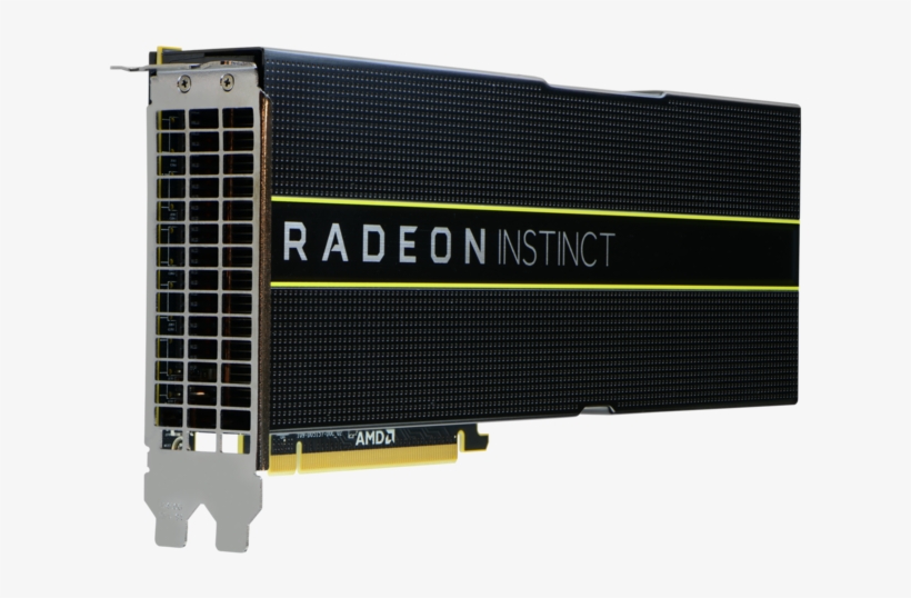 Hpe Amd Radeon Instinct Mi25 Graphics Accelerator Rear - Radeon Instinct Mi 25, transparent png download