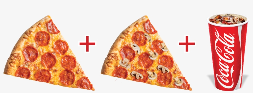 2 Slices & Fountain Soda $6 - California-style Pizza, transparent png download