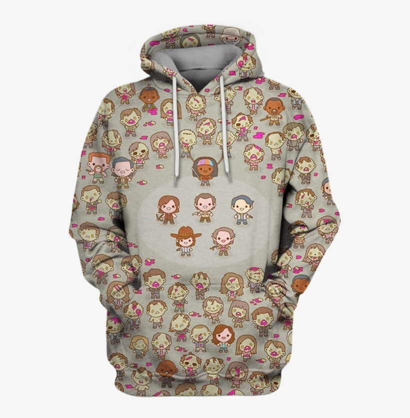 3d Walking Dead Tshirt - Sweatshirt, transparent png download