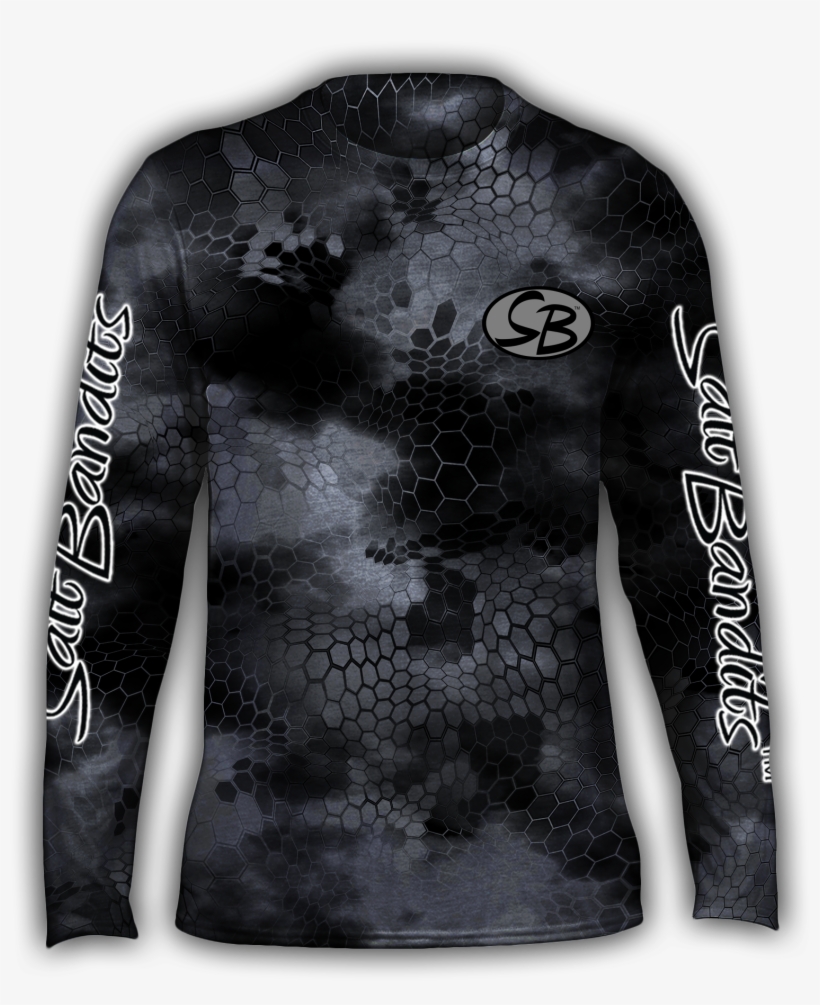 Saltbandits™ Chameleon Camo Performance Long Sleeve - Long-sleeved T-shirt, transparent png download