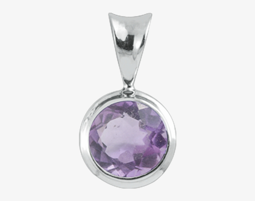 Amethyst Sterling Silver Pendant - Amethyst, transparent png download