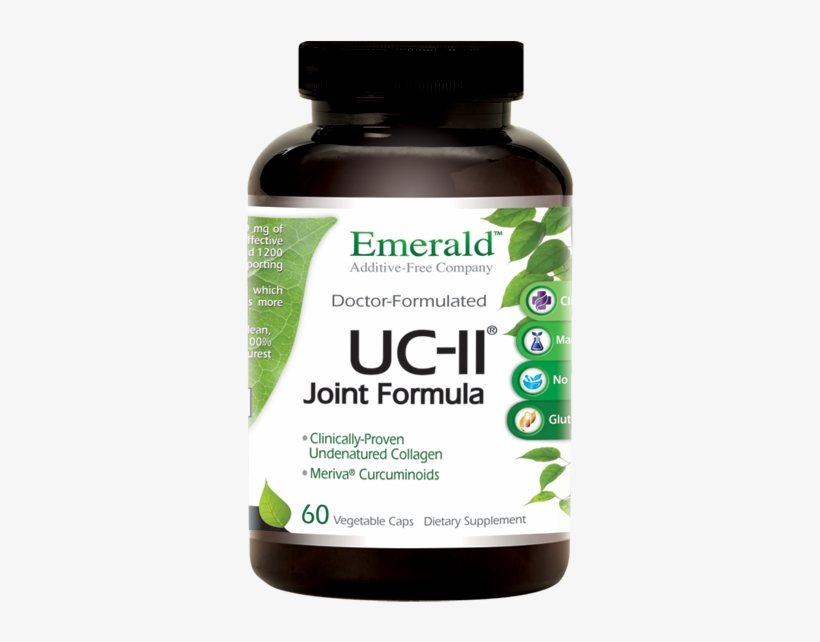 Emerald Uc Ii Joint 60 Bottle - Emerald Thyroid Health, transparent png download