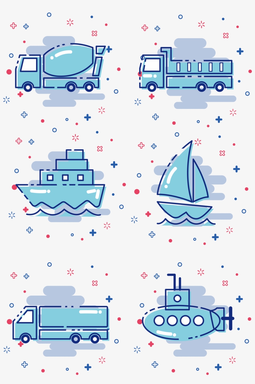 Elementos De Icono Comercial Vehículos Estilo Mbe Transporte, transparent png download