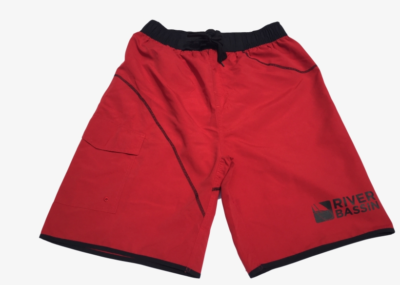“current Seam” Trunks Red/black - Board Short, transparent png download