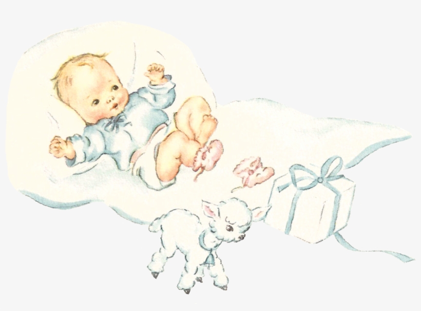 Baby Boy Lamb Image Digital - Illustration, transparent png download
