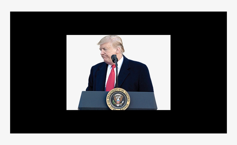 Trump Concedes To Temporarily End Shutdown, Without - Speech, transparent png download