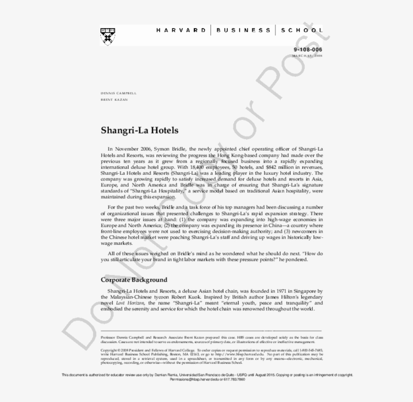 Shangri-la Hotels - Document, transparent png download