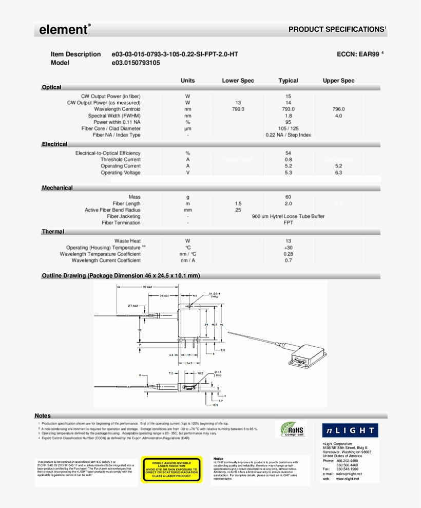 5w 808nm Nlight Lasers - Document, transparent png download