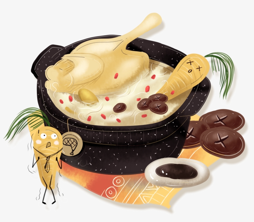 Chicken Soup Champignon Winter Cuisine Png And Psd - Food, transparent png download