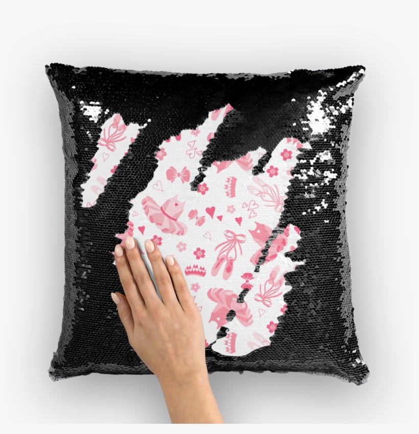 Tutu Print ﻿sequin Cushion Cover - Cushion, transparent png download