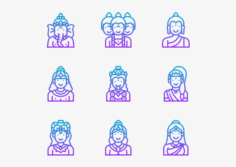Hindu God - Hindu God Icons, transparent png download