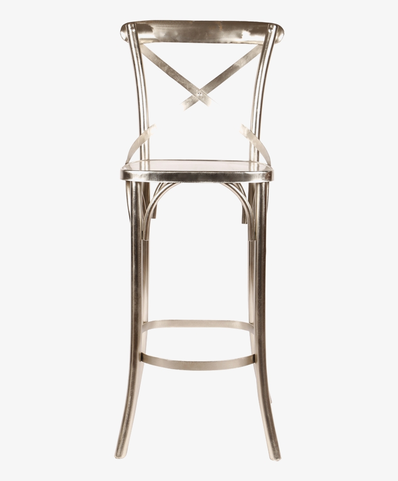Iron Bar Chair Steel Finish X Saritagf - Chair, transparent png download