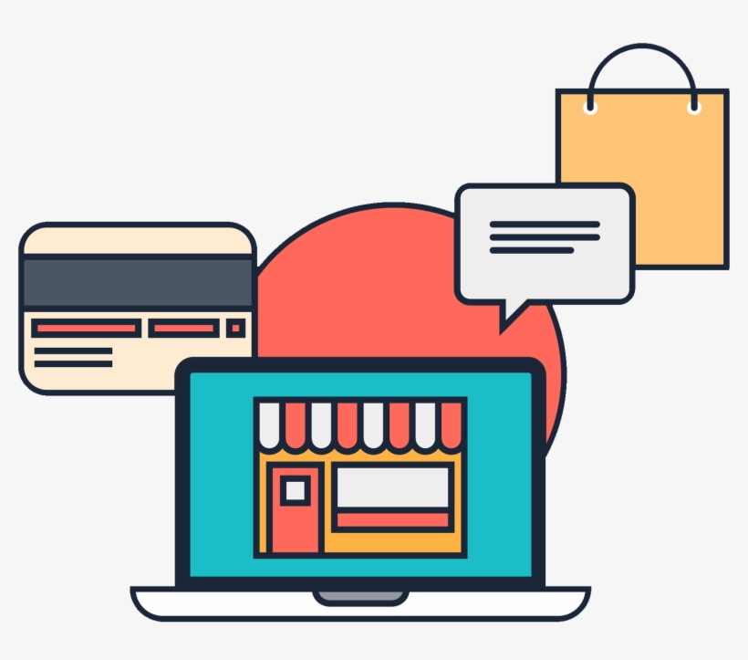 Expertos En E-commerce - Shopping Flat Design, transparent png download