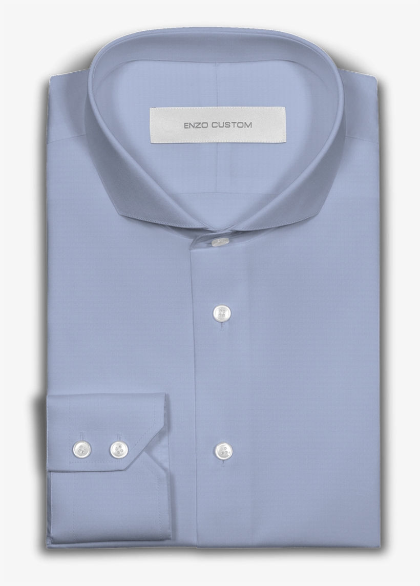 Light Blue Dress Shirt - Button, transparent png download