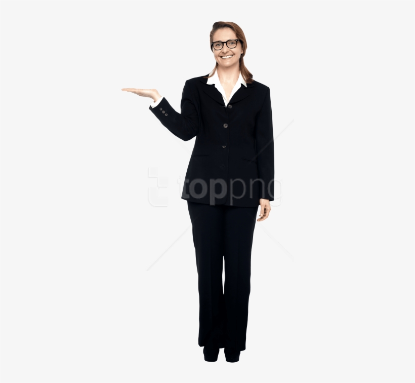 Free Png Download Women Pointing Left Png Images Background - Waiter People, transparent png download
