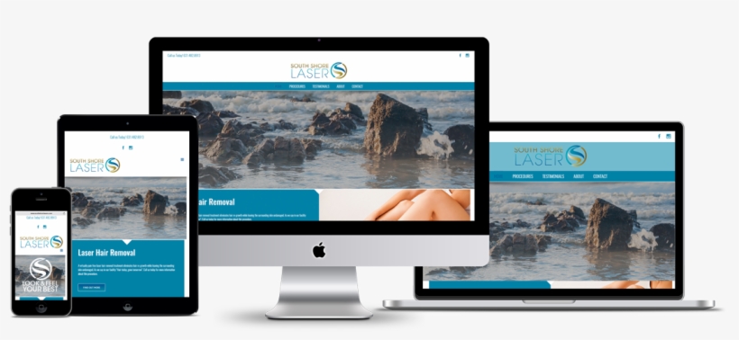 South Shore Laser Responsive Design - Mockup Computadores Png, transparent png download