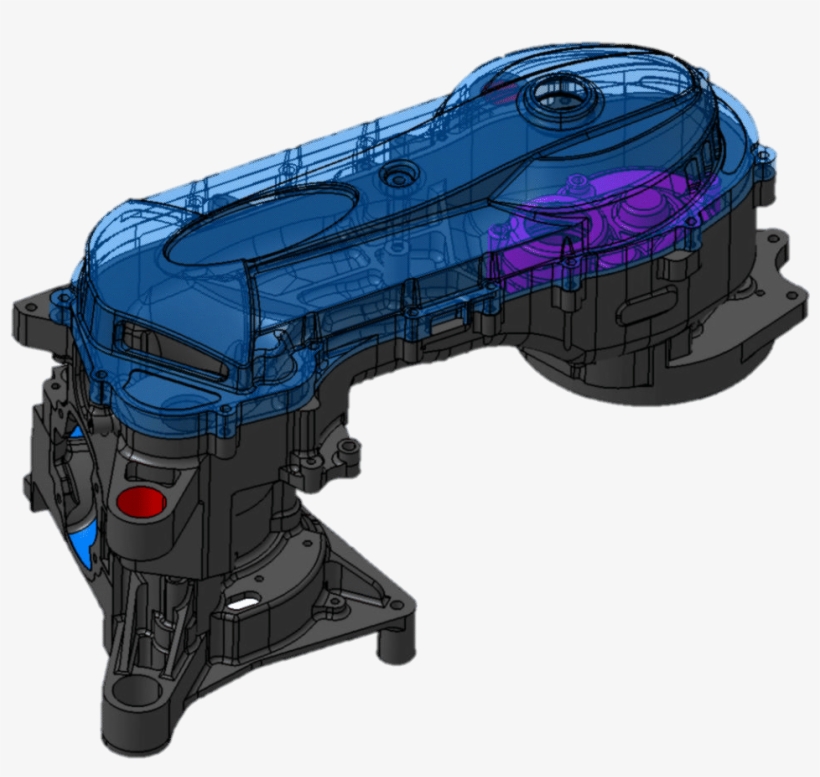 Cnc Engine Crank/case Design - Water Gun, transparent png download