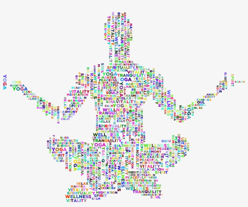 This Free Icons Png Design Of Yoga Pose Word Cloud, transparent png download