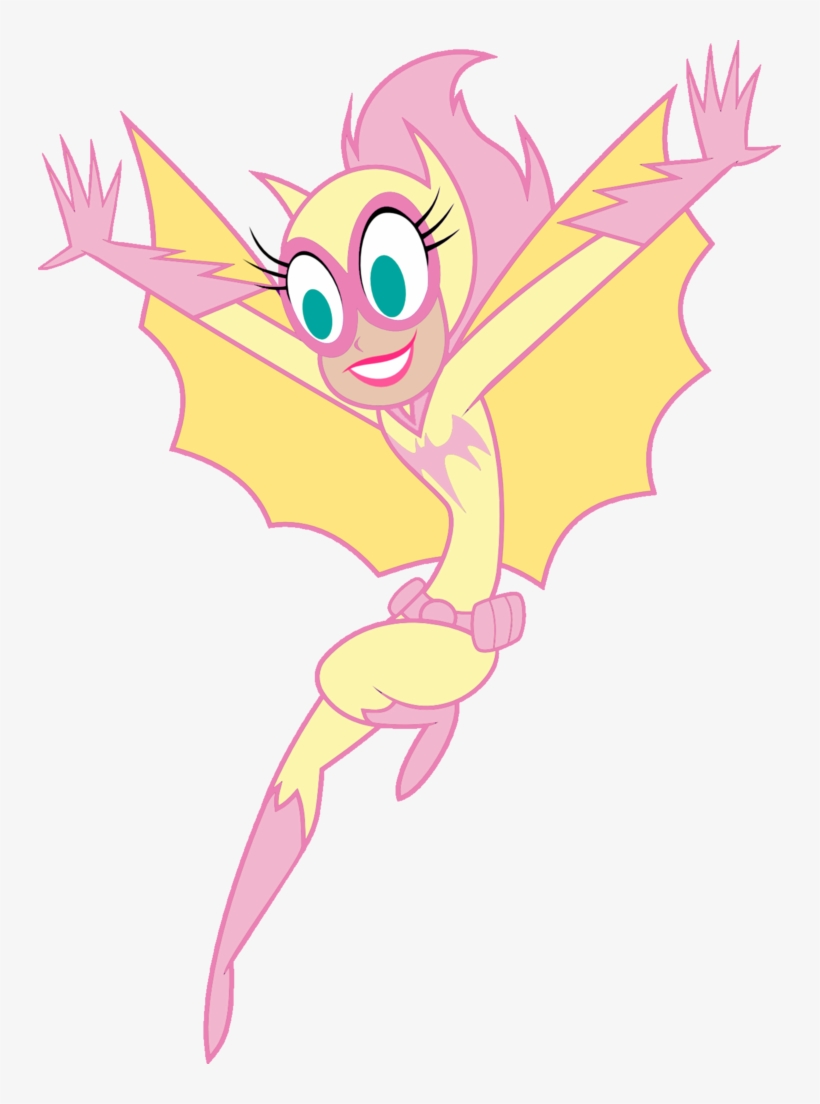 Batgirl, Crossover, Flutterbat, Fluttershy, Safe, Super - Cartoon, transparent png download